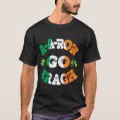 Aaron Erin Go Bragh Shamrock St.patrick's Day T-shirt (Voorkant)