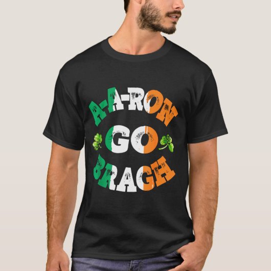 Aaron Erin Go Bragh Shamrock St.patrick's Day  T-shirt (Voorkant)