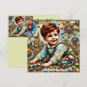 AARON ~ Gelukkige Verjaardag ~ Verjaardag Jongen ~ (Voorkant / Achterkant)