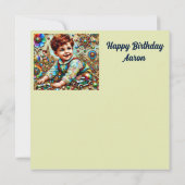 AARON ~ Gelukkige Verjaardag ~ Verjaardag Jongen ~ (Achterkant)
