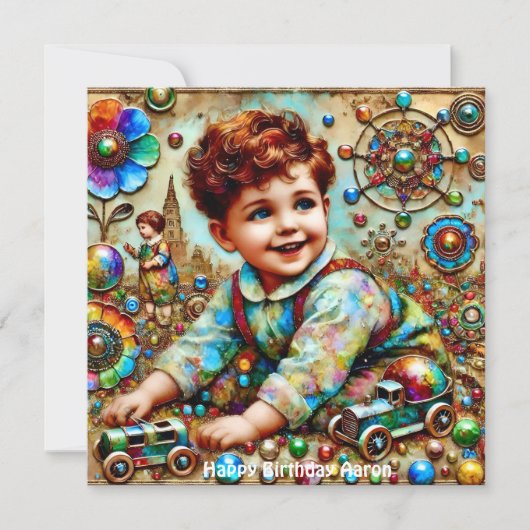 AARON ~ Gelukkige Verjaardag ~ Verjaardag Jongen ~ (Voorkant)