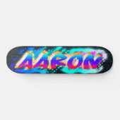 AARON Gepersonaliseerd Graffiti Skateboard (Horizontaal)