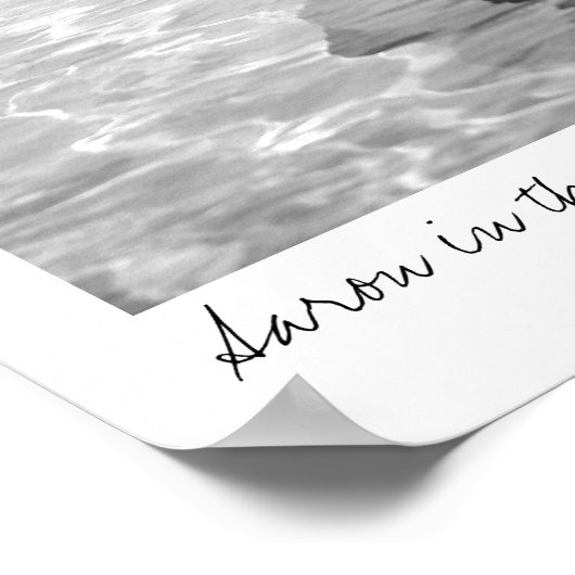 Aaron in de pool poster (Hoek)