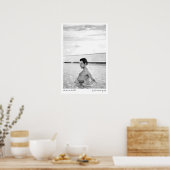 Aaron in de pool poster (Keuken)