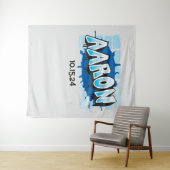 Aaron Je Graffiti Naam Achtergrond Foto-Op Wandkleed (In Situ (horizontaal))