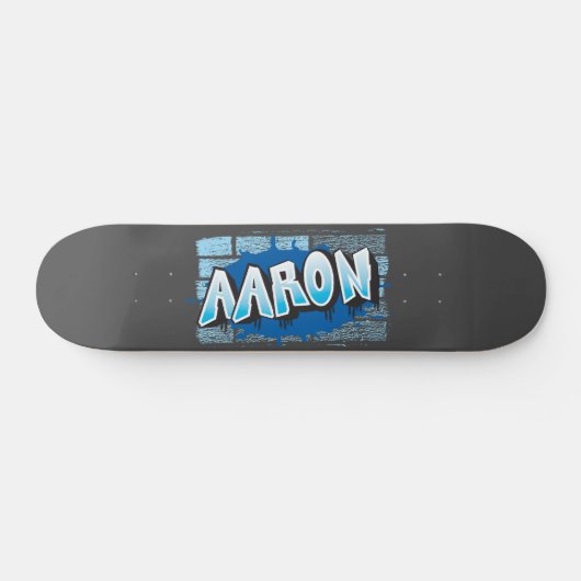 Aaron Jouw naam Graffiti Wall Skateboard (Horizontaal)
