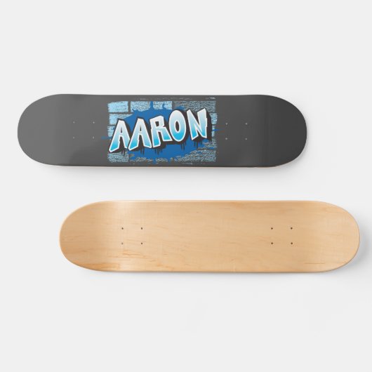 Aaron Jouw naam Graffiti Wall Skateboard (Horizontaal)