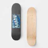 Aaron Jouw naam Graffiti Wall Skateboard (Voorkant)