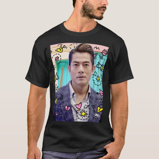 Aaron Kwok disturbed by stickers of love2296png229 T-shirt (Voorkant)
