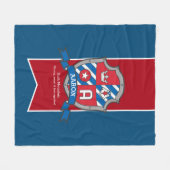 Aaron letter Een naam betekent grijsblauwe rode vo Fleece Deken (Voorkant (Horizontaal))