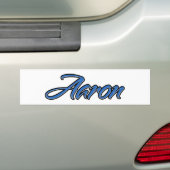 Aaron Name blue Aufkleber Sticker Autoaufkleber (Op auto)