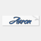 Aaron Name blue Aufkleber Sticker Autoaufkleber (Voorkant)