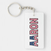 Aaron Name Vorname USA Flagge Anhänger Schlüssel Sleutelhanger (Voorkant)