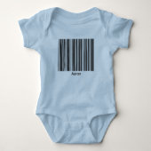 Aaron Personalized Functional Barcode Baby Creeper Romper (Voorkant)
