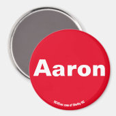 Aaron Red magnet (Voorkant / Achterkant)