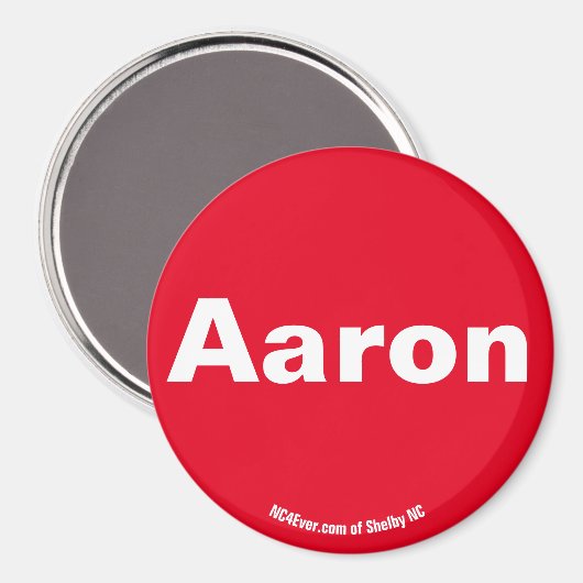 Aaron Red magnet (Voorkant / Achterkant)