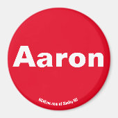 Aaron Red magnet (Voorkant)