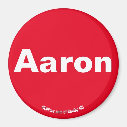Aaron Red magnet (Voorkant)