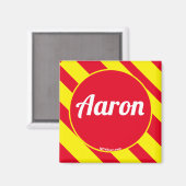 Aaron Red/Yellow Magnet (Voorkant / Achterkant)