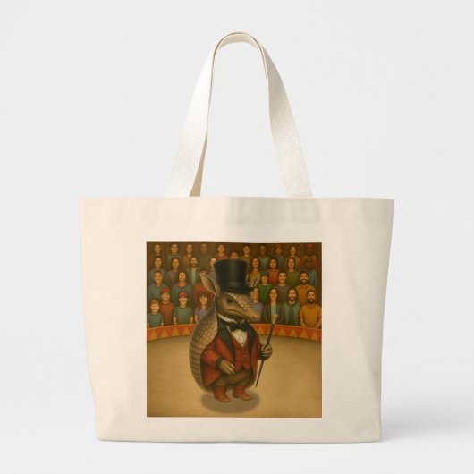 Aaron, ringmeester van de aardvarkens grote tote bag (Voorkant)