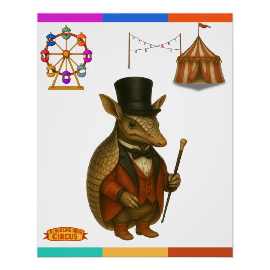 Aaron, ringmeester van de aardvarkens perfect poster (Voorkant)