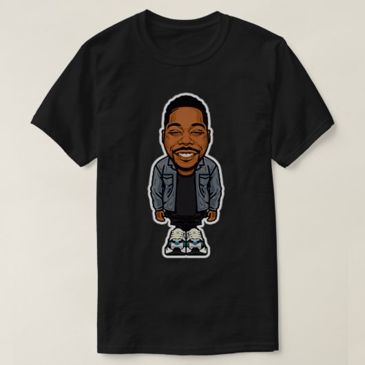 Aaron Spears Drummer Kawaii Chibi Design Premium T-shirt (Design voorkant)