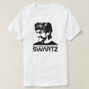 Aaron Swartz politieke internetactivist Citaat T-shirt