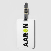 Aaron Tennis Bagagelabel (Voorkant (verticaal))