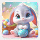 Aaron Vierkante Sticker (Voorkant)