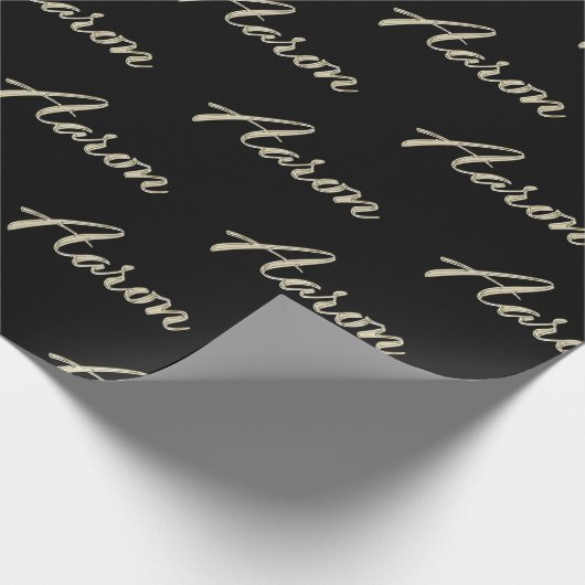 Aaron Vorname Name edles Geschenkpapier Papier (Hoek)