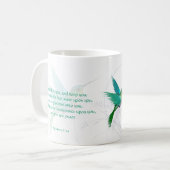 Aaronic Blessing Hebreeuws Hummingbird Koffiemok (Voorkant links)
