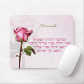Aaronic Blessing Hebrew Roos Muismat (Met muis)