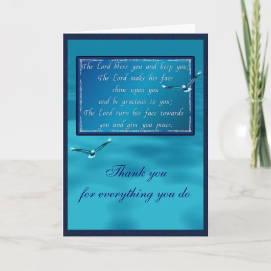 Aäronische zegen feestdagen kaart (Voorkant)