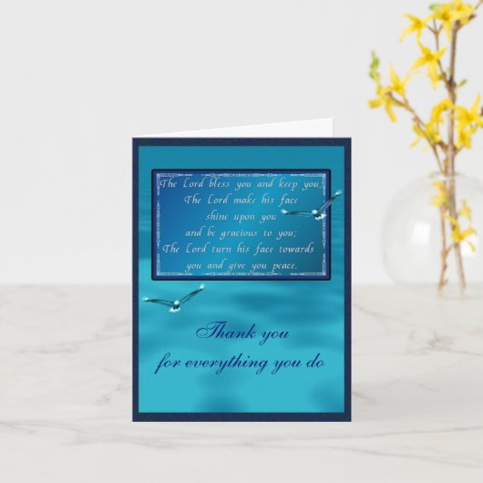 Aäronische zegen kaart (Gele Bloem)