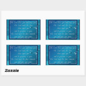 Aaronische zegen! rechthoekige sticker (Vel)