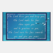 Aaronische zegen! rechthoekige sticker (Voorkant)