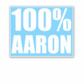 Aaronnaam Sticker (Voorkant)