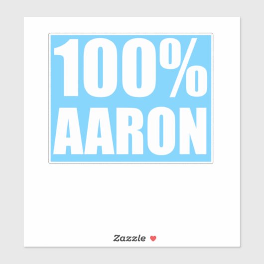Aaronnaam Sticker (Vel)