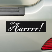 Aarrr, Bumpersticker (Op auto)