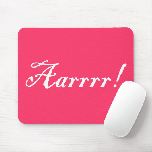 Aarrr, Mousepad. Muismat (Met muis)