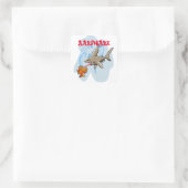 Aarshark Vierkante Sticker (Tas)