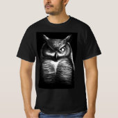 Aart Great Horned Owl T-shirt (Voorkant)