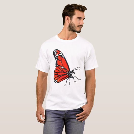 Aart Painted Monarch Butterfly T-shirt (Voorkant volledig)