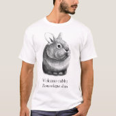Aart Volcano Rabbit White T-shirt (Voorkant)