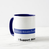 AARTA-Header, ik steun Akita Redding! Mok (Voorkant links)
