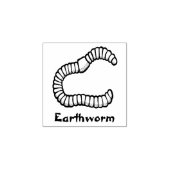 AARTHWORM ANIMAAL RUBBER STEMP RUBBERSTEMPEL (Afrduk)
