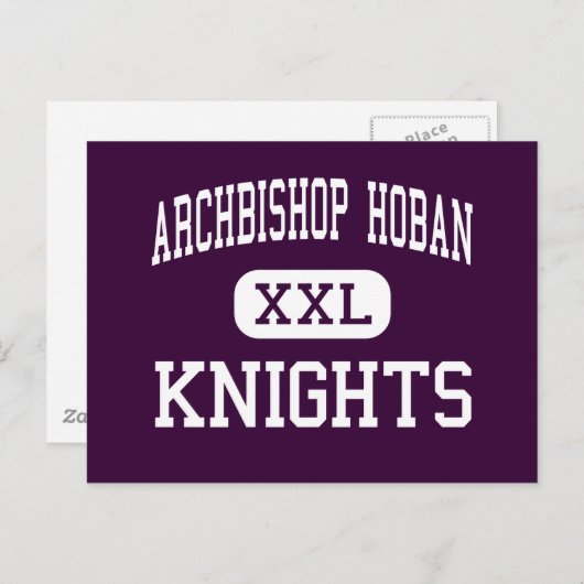 Aartsbisschop Hoban - Knachten - Hoog - Akron Ohio Briefkaart (Voorkant / Achterkant)
