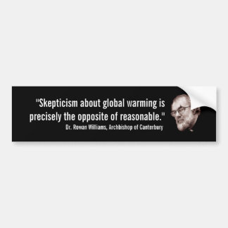 Aartsbisschop van Canterbury Global Warming Bumpersticker