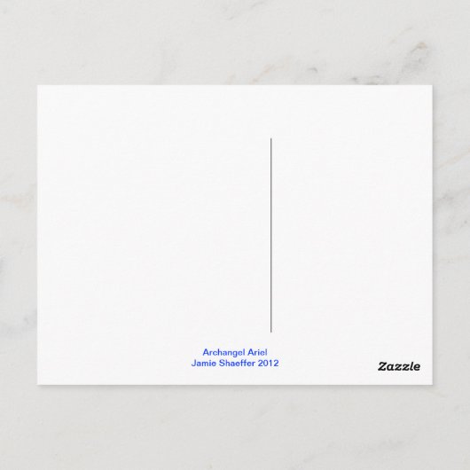 Aartsengel Ariel Briefkaart (Achterkant)
