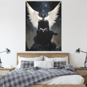 Aartsengel Azrael, Canvas Afdruk (Insitu (Slaapkamer))